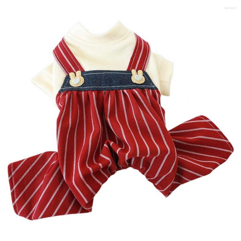 Abbigliamento per cani Body per animali domestici Decorazioni per cartoni animati Decorazioni per tute in costume a strisce decorative per gatti a quattro zampe