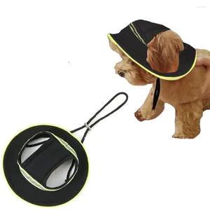 Hondenkleding huisdier emmer hoed met oorgaten verstelbare trekkoord Zonnevizier UV BESCHERMING Buiten eend voor honden Sport Baseball Cap