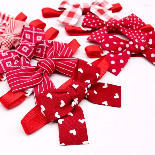 Appareils pour chiens Pet en vrac Bowtie Red Square Accents Bow Tie / Bowties For Small Cats Fashion Toaming Accessoires Supplies