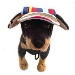 Abbigliamento per cani Cappellino per animali domestici Cappellini estivi per cani Cappellino per visiera da baseball Cucciolo carino Cappello da sole per esterni Accessori per cappelli per animali domestici regolabili