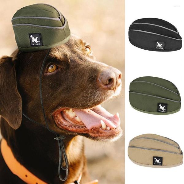 Vêtements pour chiens Casquettes pour animaux de compagnie Casquette de Noël Chapeau Cadeaux Petit Chiot Animaux Bateau avec visière spéciale en nylon Bonnet de soleil en plein air