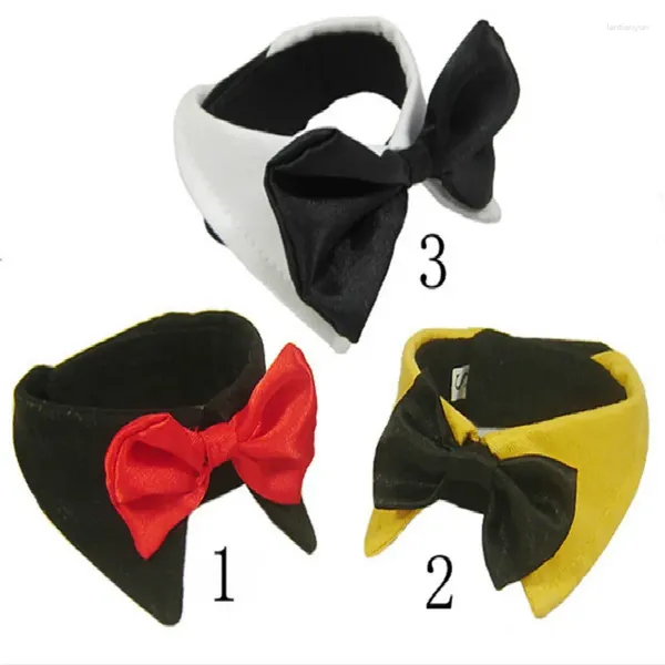 Ropa para perros gato de gato de gato boquilla de cuello ajustable cuello formal perros pequeños accesorios para la fiesta de bodas