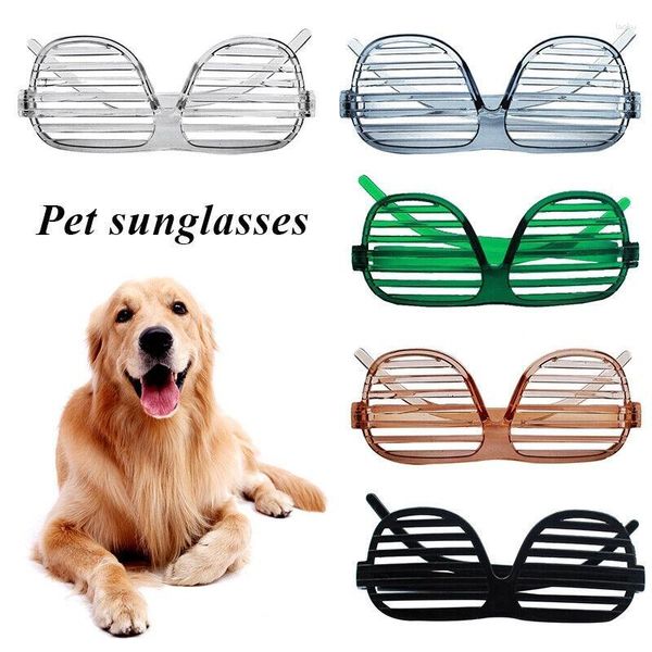 Ropa para perros Pet Cat Cute Blinds Gafas Gafas de sol sólidas Po Props Gafas decorativas