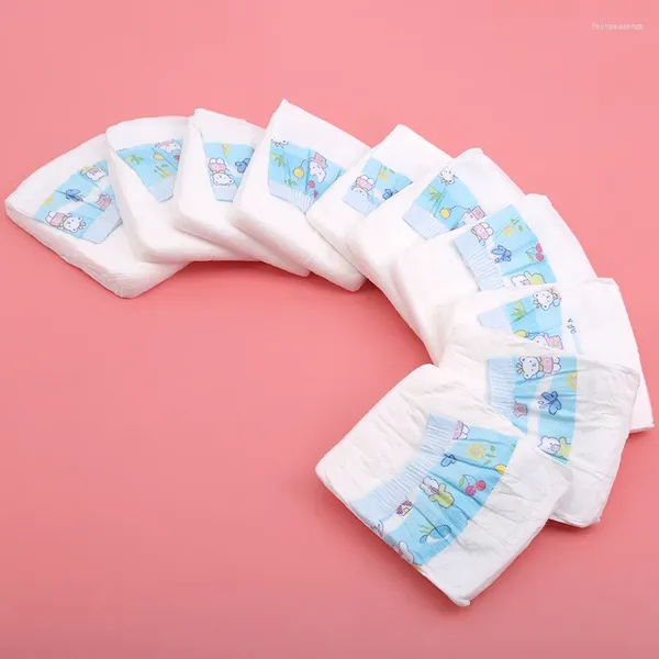 Appareils pour chiens Pet Cat Diaper jetable 10 pièces tissus non tissés absorbent l'eau fortement saine et sûre