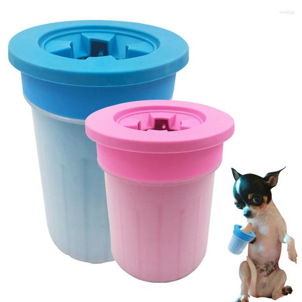 Ropa para perros mascota gato pie taza limpia taza herramientas de limpieza cepillo de lavado de goma accesorios de lavadora fangosa para perros pequeños medianos gatos