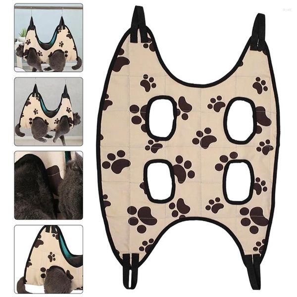 Appareils pour chiens Pet Cat Grooming Hammock Dogs réparant les ongles dans les accessoires de sac de retenue de beauté S / M Facultatif