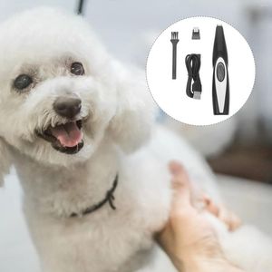 Hondenkleding Pet Cat Nail Hair Trimmer USB oplaadbare elektrische clipper verzorging Haircut Skaver (blauw en zwart