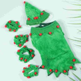 Appareils pour chiens Pet Christmas Cape Accessoires Small Chiens Costumes de fête Tissu de la fête