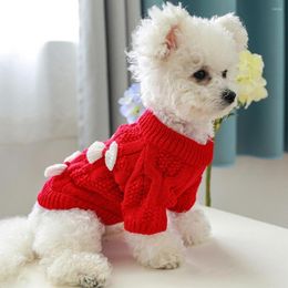 Hondenkleding huisdier kerstkleding mooi rood jaar vest universeel voor teddy