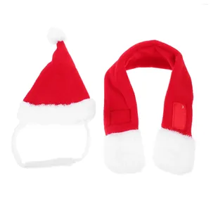 Ropa para perros mascota sombrero navideña fiesta de fiesta bufanda decorativa adorable santa claus disfraz