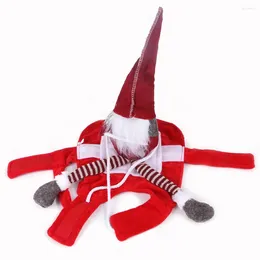 Vêtements pour chiens Pet Christmas Santa Claus Costume Costume Jeu de rôle Tenues Fantaisie Cosplay pour la fête