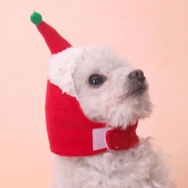 Appareils pour chiens Pet Christmas Set Househat Warm Hat For Dogs Home Decor POP Prop Pet Pet Thermal Kit Headress Scarf