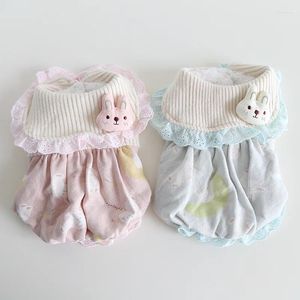 Vêtements pour chiens vêtements de compagnie automne hiver médium petit chat jupe laine douce manteau chaud chaton chiot mignon rose rose robe robe poodle chihuahua