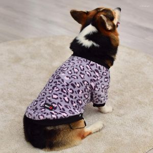 Vêtements pour chiens vêtements pour animaux de compagnie automne hiver veste chaude manteau pour petits chiens moyens mode léopard chat Costume chiot vêtements