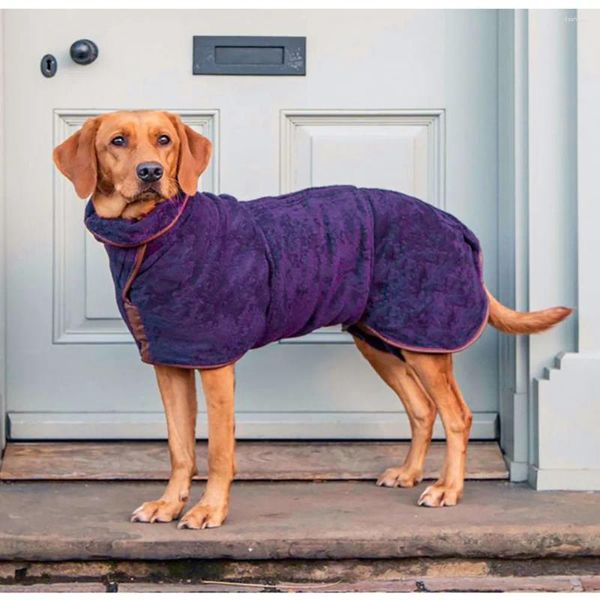 Ropa para perros Ropa para mascotas Toalla de baño Súper absorbente Albornoz Toallas de microfibra Secado rápido Gato Pequeño Grande