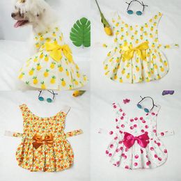 Vêtements pour chiens vêtements pour animaux de compagnie Cat Robe de princesse florale pour petits chiens vêtements robes de mariée york