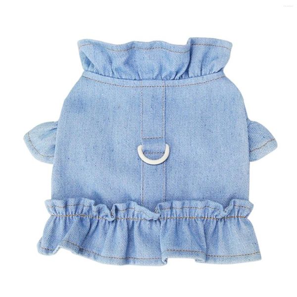 Vêtements pour chiens Vêtements pour animaux de compagnie Poitrine Dos sans laisse Ceinture Gilet Teddy Chat Vêtements 22 Denim Rack pour chats