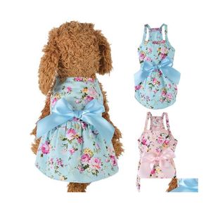 Hondenkleding huisdierkleding jurk zoete prinses teddy puppy trouwjurken voor kleine medium honden accessoires drop levering huis garde dhoaf