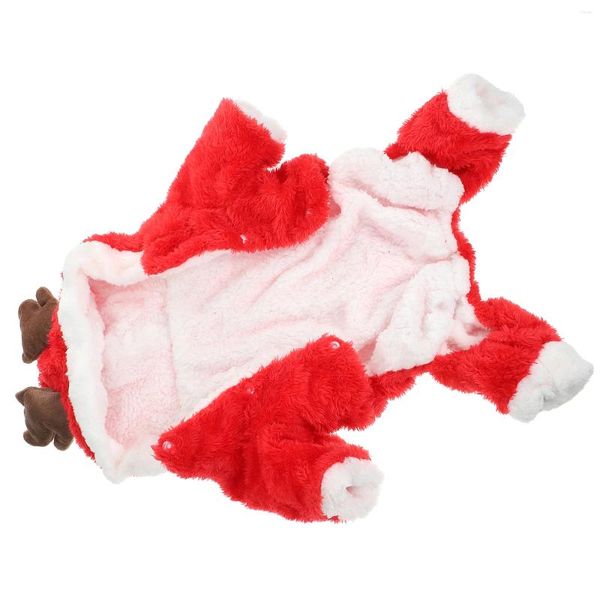 Vêtements pour chiens Vêtements pour animaux de compagnie Costume d'élan Noël Cool Mignon Cosplay (Rouge Xs) Garder au chaud