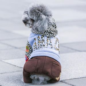 Hondenkleding huisdierkleding voor honden Yorkshire chihuahua kleding winter warme overalls capuchon jas