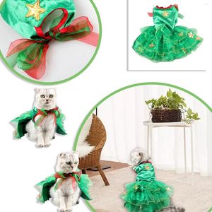 Vêtements pour chiens vêtements pour animaux de compagnie pour les petits chiens tutu la fête mâle costume d'arbre de Noël show Cat vert