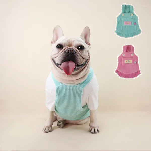 Vêtements pour chiens vêtements pour animaux de compagnie pour les petits chiens yorkies chihuahua robe à sauts en combinaison automne voton