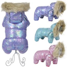 Vêtements pour chiens Vêtements pour animaux de compagnie pour petits chiens moyens hiver chaud chiot chaton combinaison imperméable réfléchissant chihuahua veste manteau costumes 231017