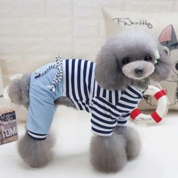 Vêtements pour animaux de compagnie S-xxl Sank Jumpers Rompers Cat chiot t-shirt Pantalon Costume Accessoires