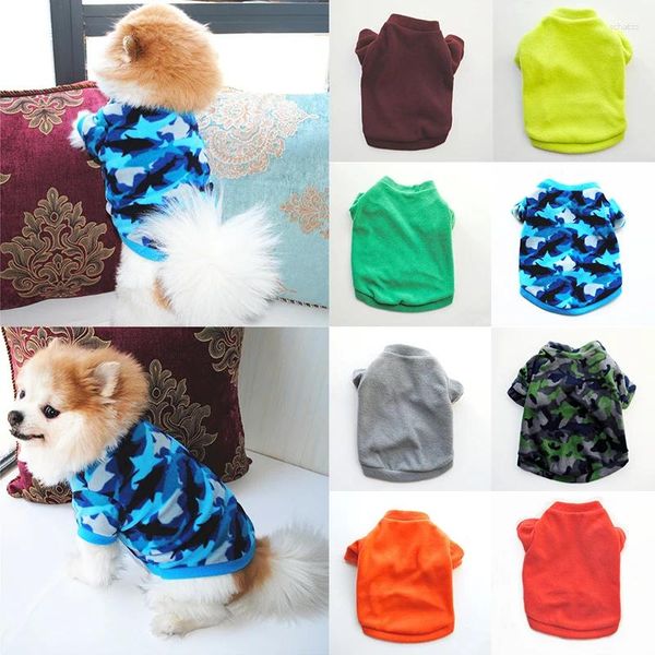 Vêtements pour chiens vêtements d'animaux de compagnie chemise à manches courtes o cou chouchage d'hiver automne