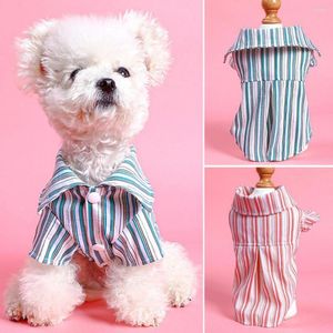 Chien vêtements vêtements pour animaux de compagnie été Style hawaïen chemises confortable respirant lavable chien petit haut petits animaux accessoires
