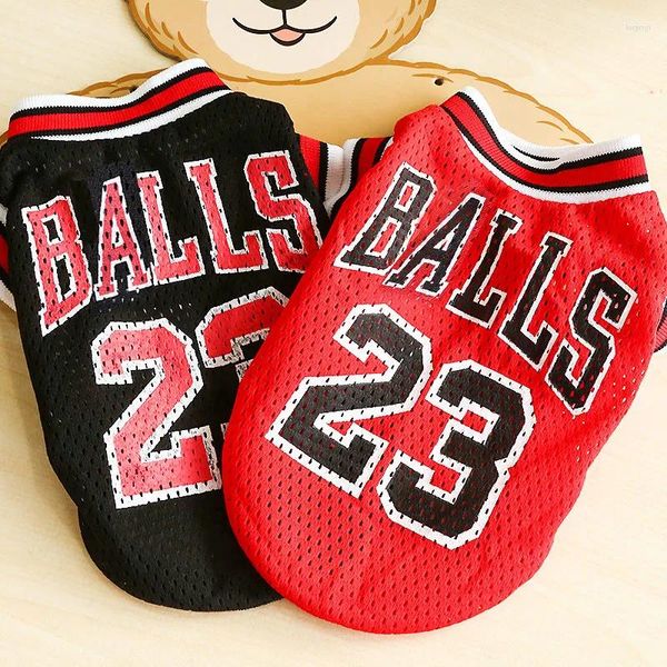 Ropa para perros Ropa para mascotas Chalecos deportivos de verano Equipo de baloncesto de malla Camisas uniformes para chihuahua Tamaño XXS-L Productos