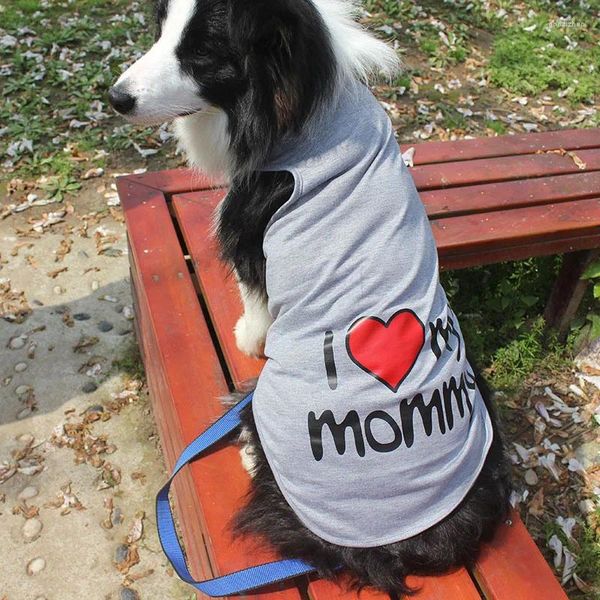 Vêtements pour chiens Vêtements pour animaux de compagnie T-shirt Vêtements d'été respirant confortable pour chiens gilet grand coton