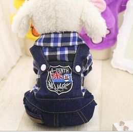 Ropa para perros Ropa para mascotas Invierno Sling Jeans Ropa Abrigos suaves Chaquetas Vaquero Jean para perros Chihuahua Mascotas