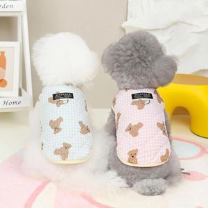 Vêtements pour animaux de compagnie pour animaux de compagnie automne et hiver petit chair en gros en peluche en gros coton imprimé