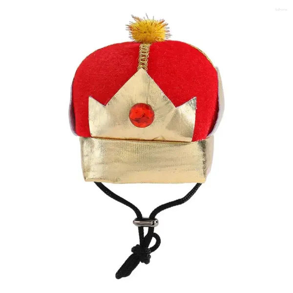 Vestimenta de ropa de perro accesorio adorable sombrero de corona rey para perros tamaño de ala suave cosplay lindo accesorio
