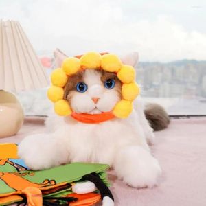 Ropa para perros accesorio de vestuario de mascotas divertidas adorables sombreros de gato plátano banana girasol flamenco diseño de dibujos animados para gatos pequeños