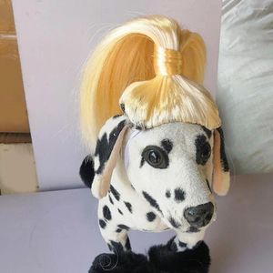 Ropa para perros Disfraz para mascotas Peluca ajustable Tocado para perros Gatos Reutilizable Cosplay Accesorios para el cabello Accesorios para travestis