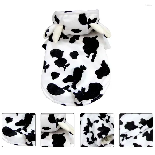 Vêtements pour chiens costume de modélisation de vache de vache tenue vêtements de cosplay décoratifs