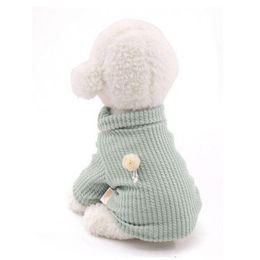 Dog Apparel Huisdier Katoen Warm Kleding Winter Gestreepte Verdikking Kleding Puppy Koudweer Kostuum Turtleneck Sweater XS / S / M / L / XL