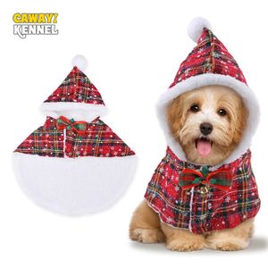 Hondenkleding Hondkostuum Kerstman Cosplay Grappig Getransformeerd Kat/Hond Huisdier Kerst Cape Verkleedkleding Rode Sjaal Mantel Rekwisieten Decor 231124