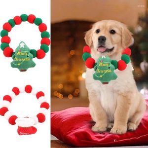 Vestuário para cães Pet Cães e Gatos Bow Tie Natal Tema Hairball Colar Collar Árvore Grooming Acessórios para brincar