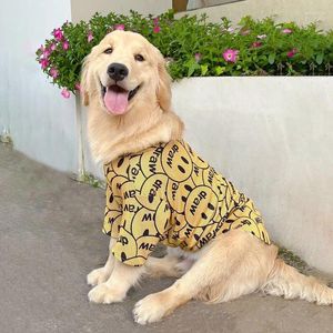 Hondenkleding Pet Dogs Kleding Medium en groot modemerk Labrador Golden Spring Summer Mesh Ademend