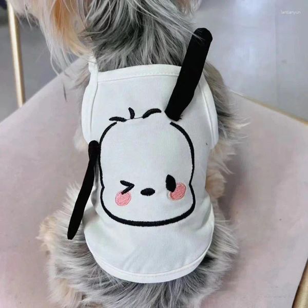 Ropa para perros Pet Pet Dogs Ropa de dibujos animados de caricatura Kawaii Vest anime japonés camisa suave suave disfraz casual primavera verano al por mayor