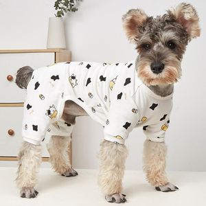 Ropa para perros Perros de compañía Vacas Ropa de ocio Primavera y verano Pijamas de algodón transpirables ligeros Ropa de cuatro patas Ropa informal