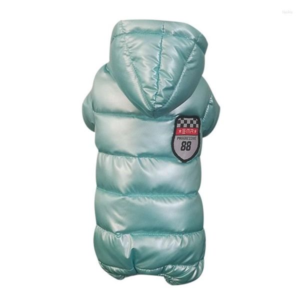 Vêtements de chien Chiens de compagnie Down Veste rembourrée en coton Teddy Hiver Manteau chaud Coupe-vent Parkas imperméables Chihuahua à quatre pattes à capuche