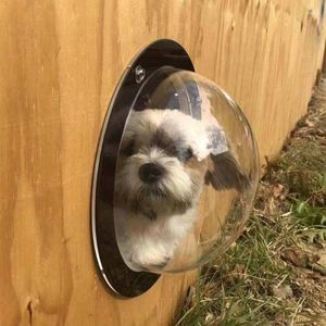 Porte d'animaux de compagnie Vêtements de chien Voir à travers la fenêtre Supplies Grands accessoires de chiot de clôture