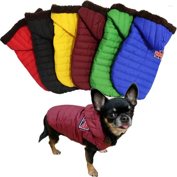 Vêtements pour chiens Gilet pour animaux de compagnie avec capuche Vêtements d'hiver Manteau de coton chaud Veste Chihuahua Chihuahua