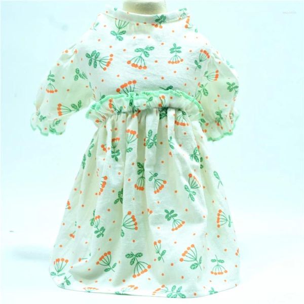 Vêtements pour chiens Robe pour animaux de compagnie Jupe pour chiot Robes florales mignonnes Yorkshire Vêtements de Poméranie Shih Tzu Bichon maltais Caniche Schnauzer Vêtements