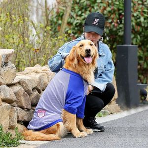 Vêtements pour chiens mode animal bleu sweet-shirt à rayures