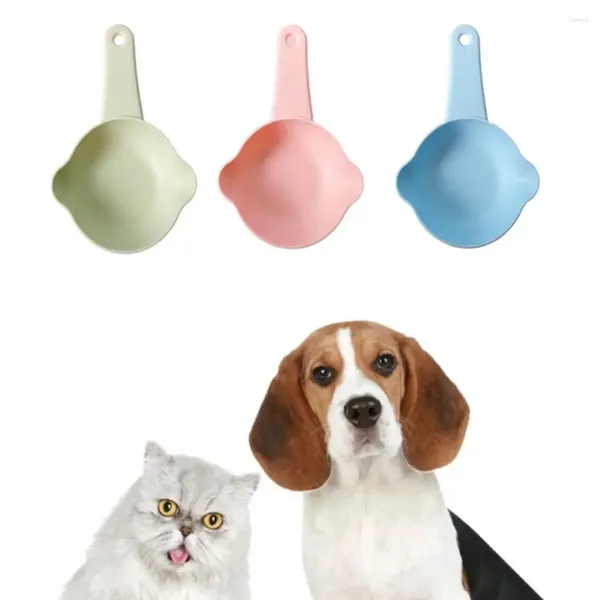 Ropa de perros Pet Feeding Shovel Plastic Cat Food Supon Supon